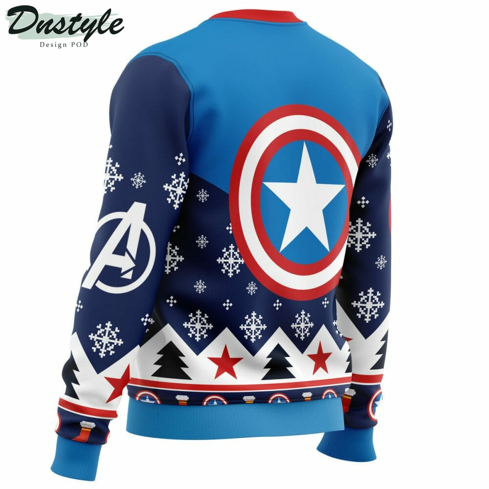 Captain America Ugly Christmas Sweater