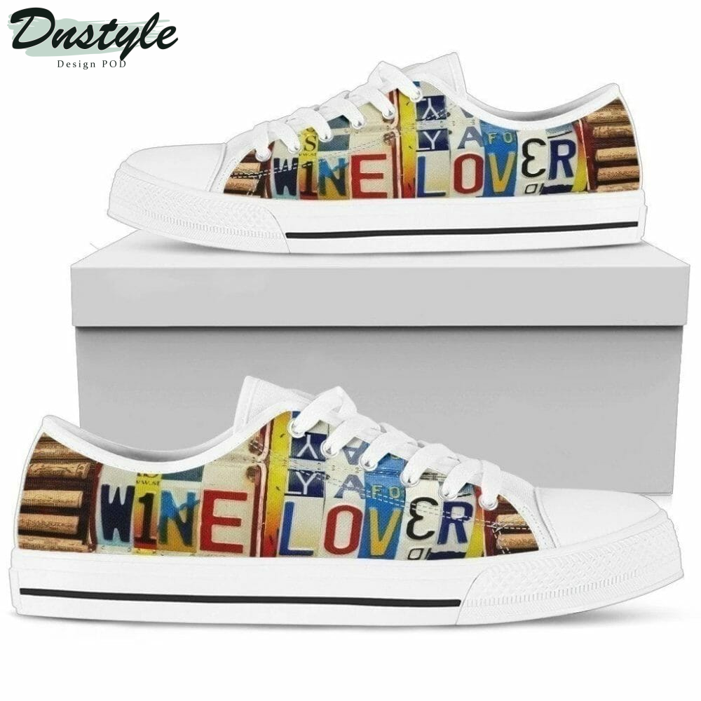 Wine Lover Low Top Shoes Sneakers