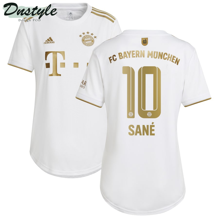 Leroy Sane #10 Bayern Munich Women 2022/23 Away Jersey - White