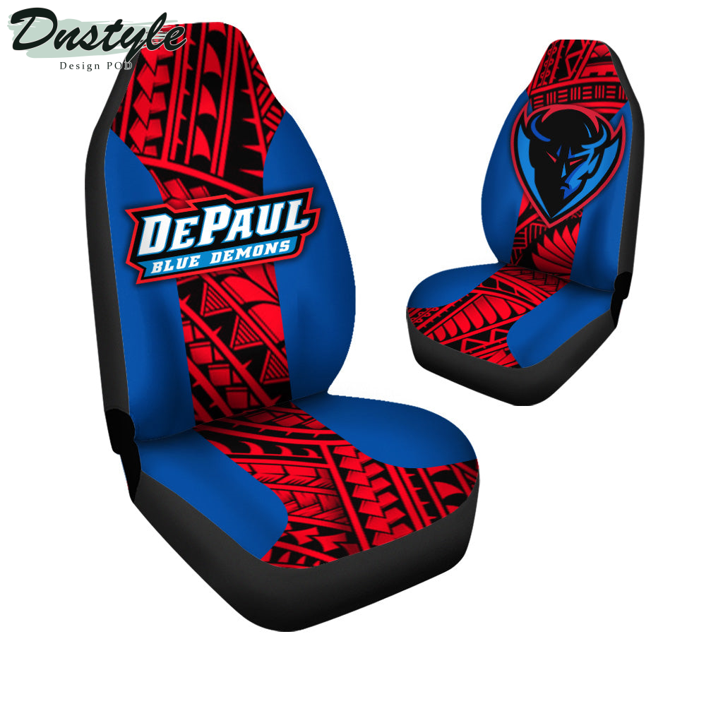 DePaul Blue Demons Polynesian Car Seat Cover