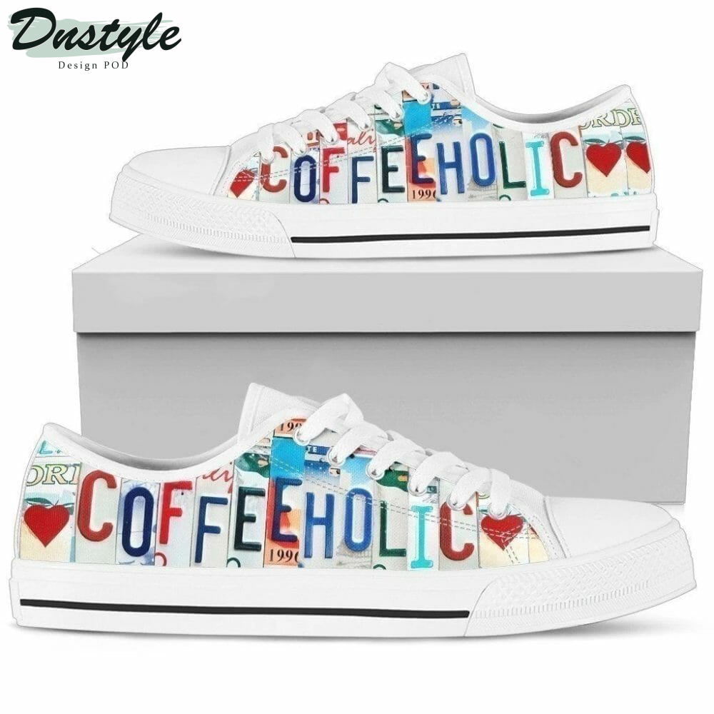 Coffeeholic Low Top Shoes Sneakers