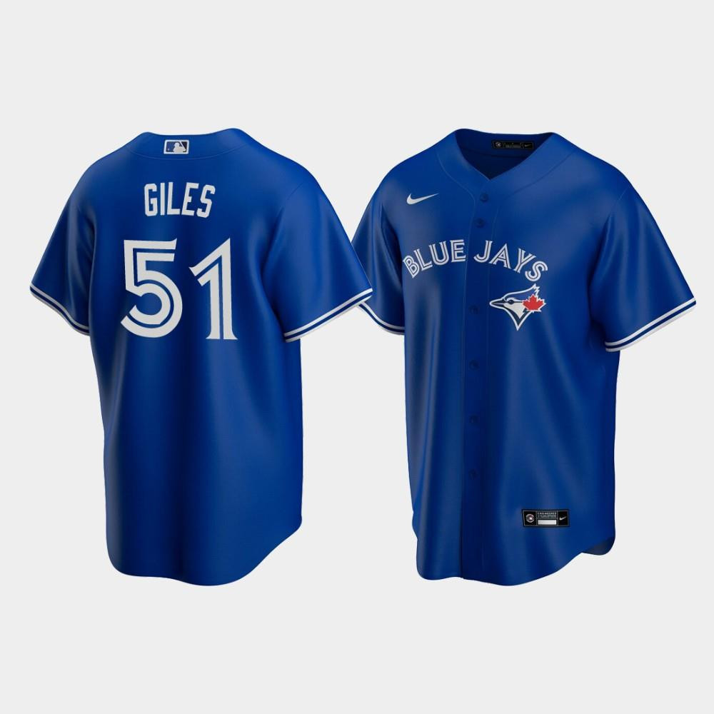 Men's Toronto Blue Jays #51 Ken Giles Royal Alternate Jersey MLB Jersey