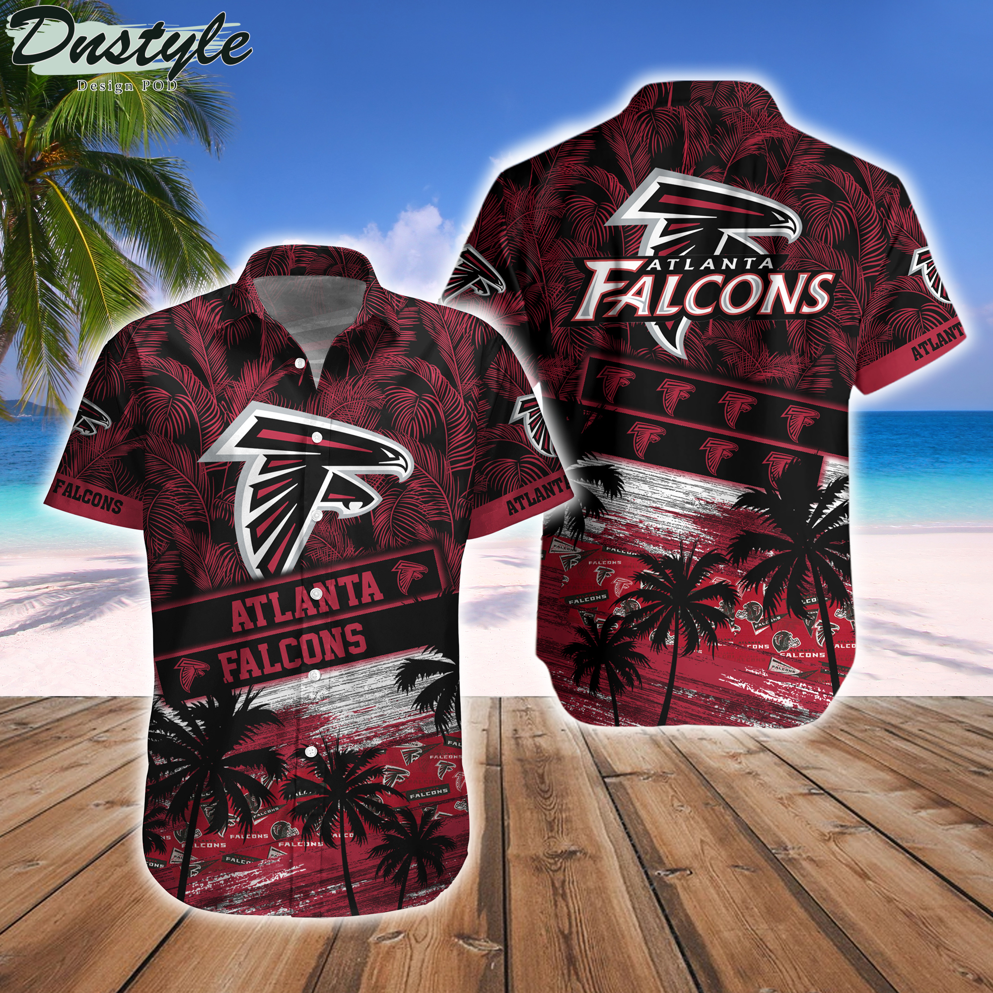 Atlanta Falcons Team NFL Hawaiian Shirt And Beach Short