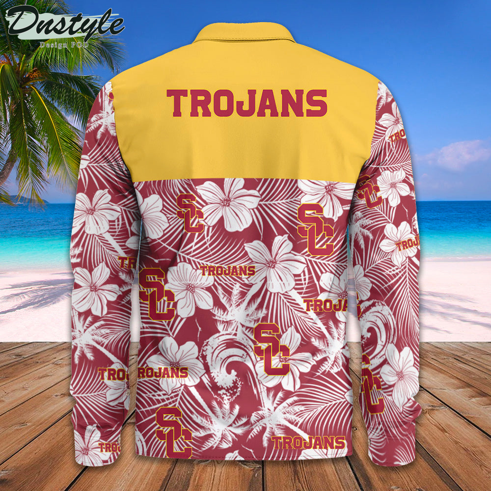 USC Trojans Long Sleeve Button Down Shirt