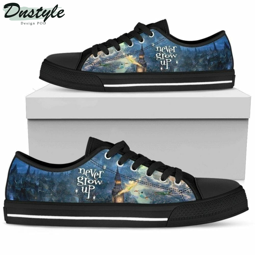 Tinker Bell And Peter Sneakers Low Top Shoes Sneakers