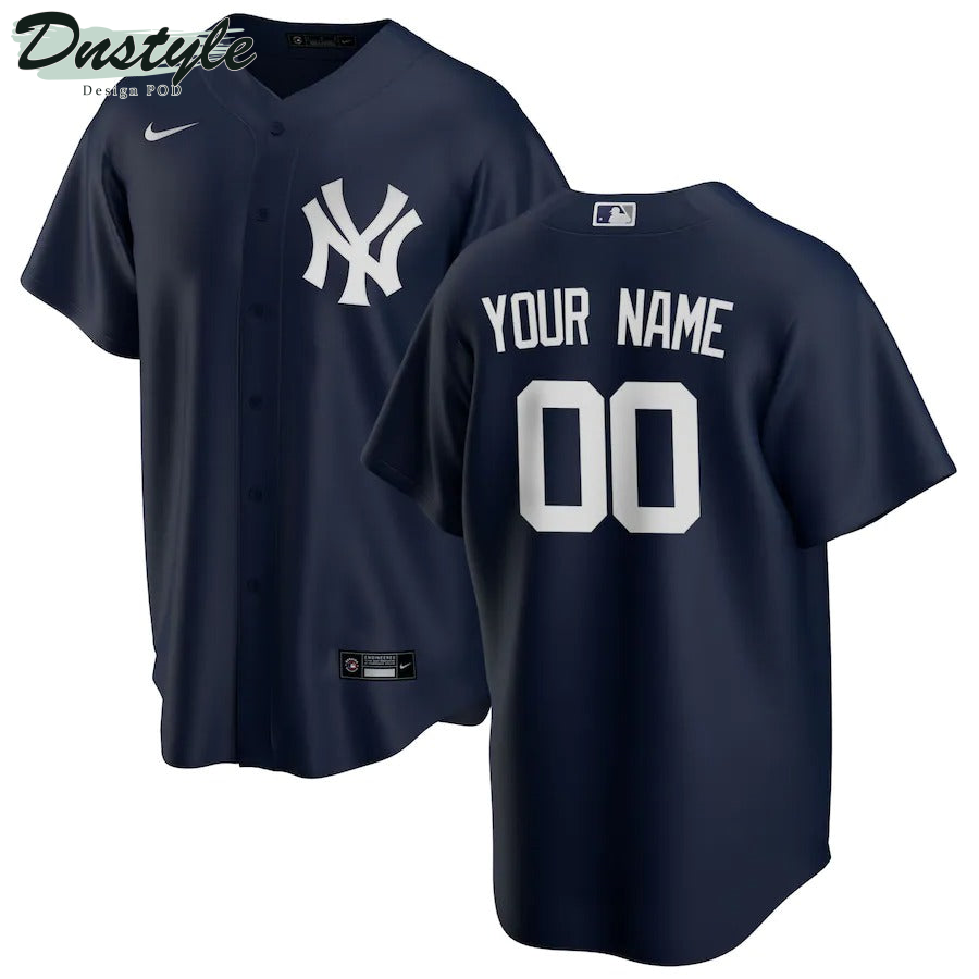 Men's New York Yankees Nike Navy Alternate Replica Custom Jersey