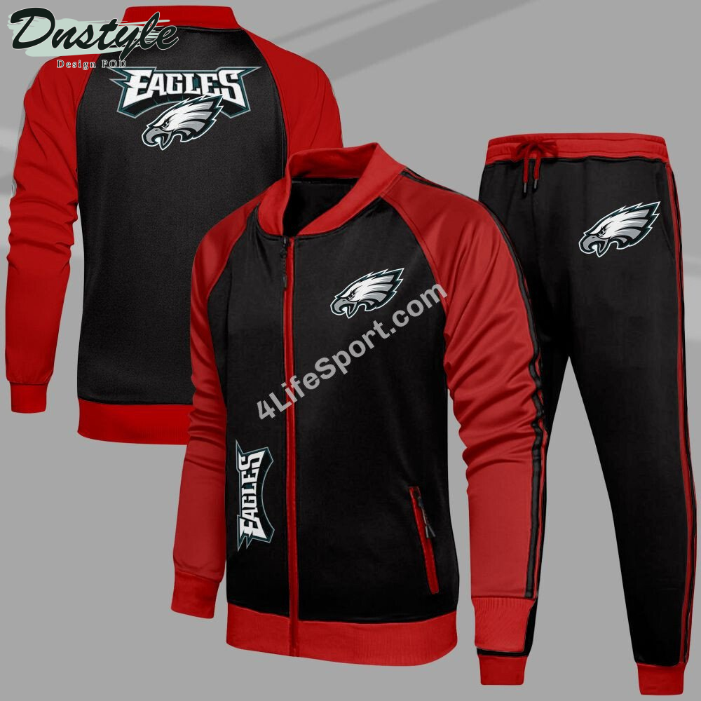 Philadelphia Eagles Tracksuits Jacket Bottom Set