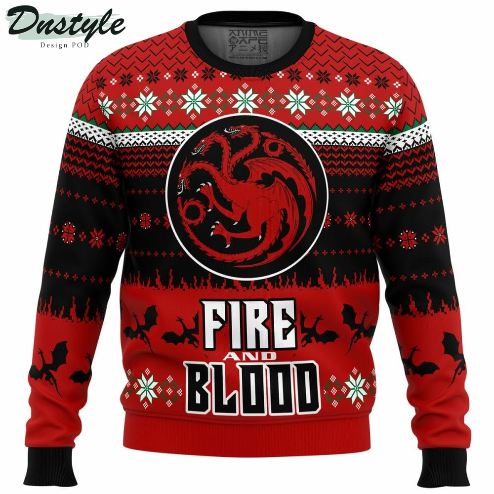 Game of Thrones Fire and Blood Ugly Christmas Sweater