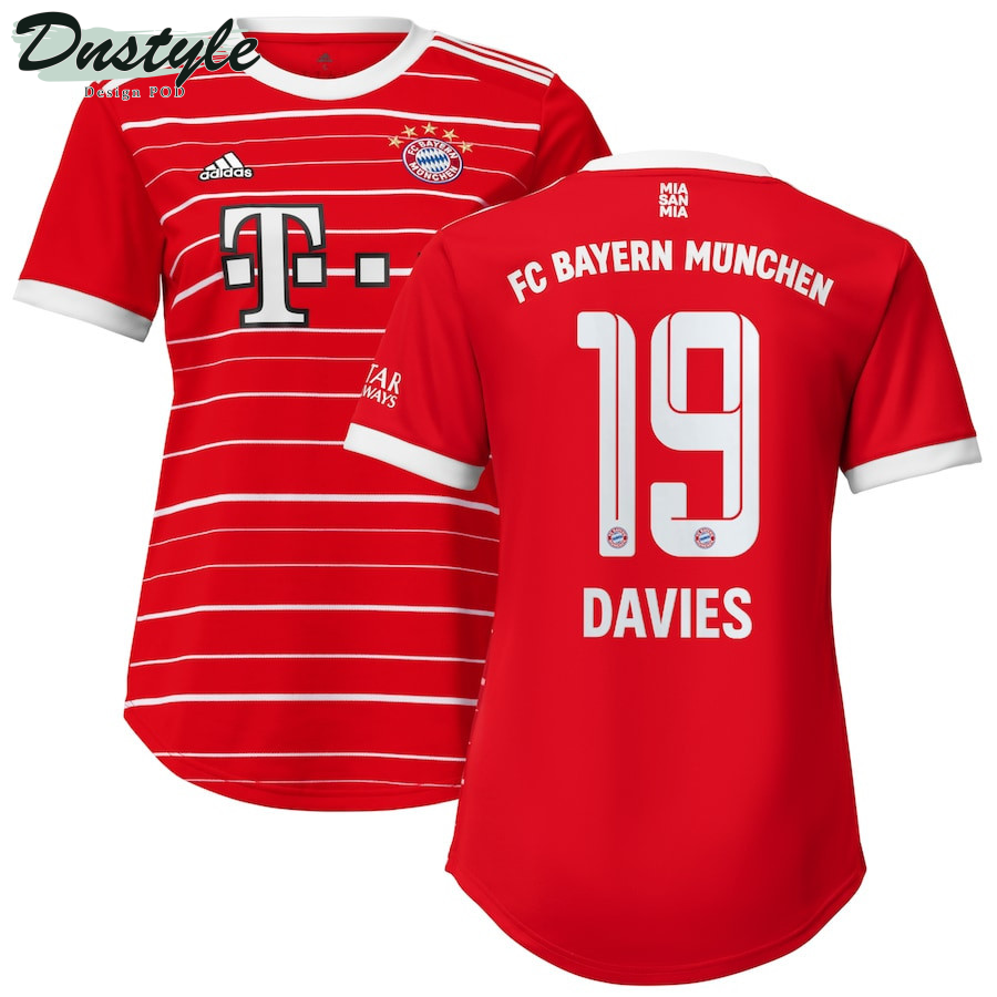 Alphonso Davies #19 Bayern Munich Women 2022/23 Home Jersey - Red