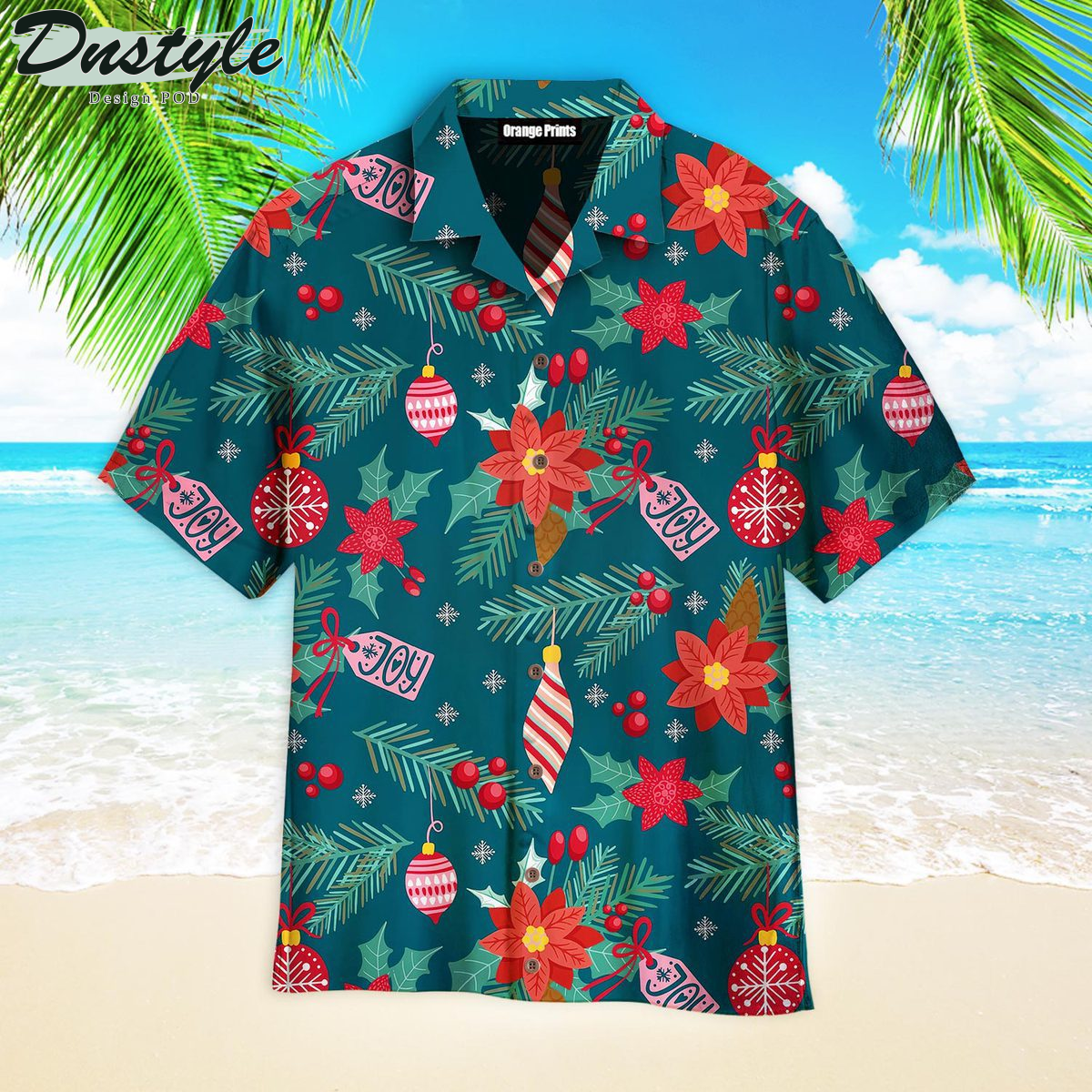Merry Christmas Pattern Hawaiian Shirt