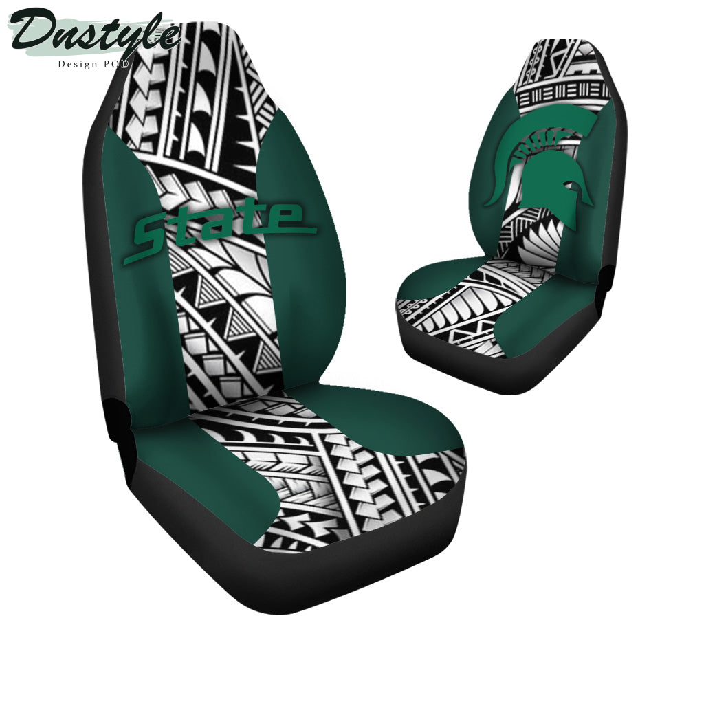 Michigan State Spartans Polynesian Car Seat Cover