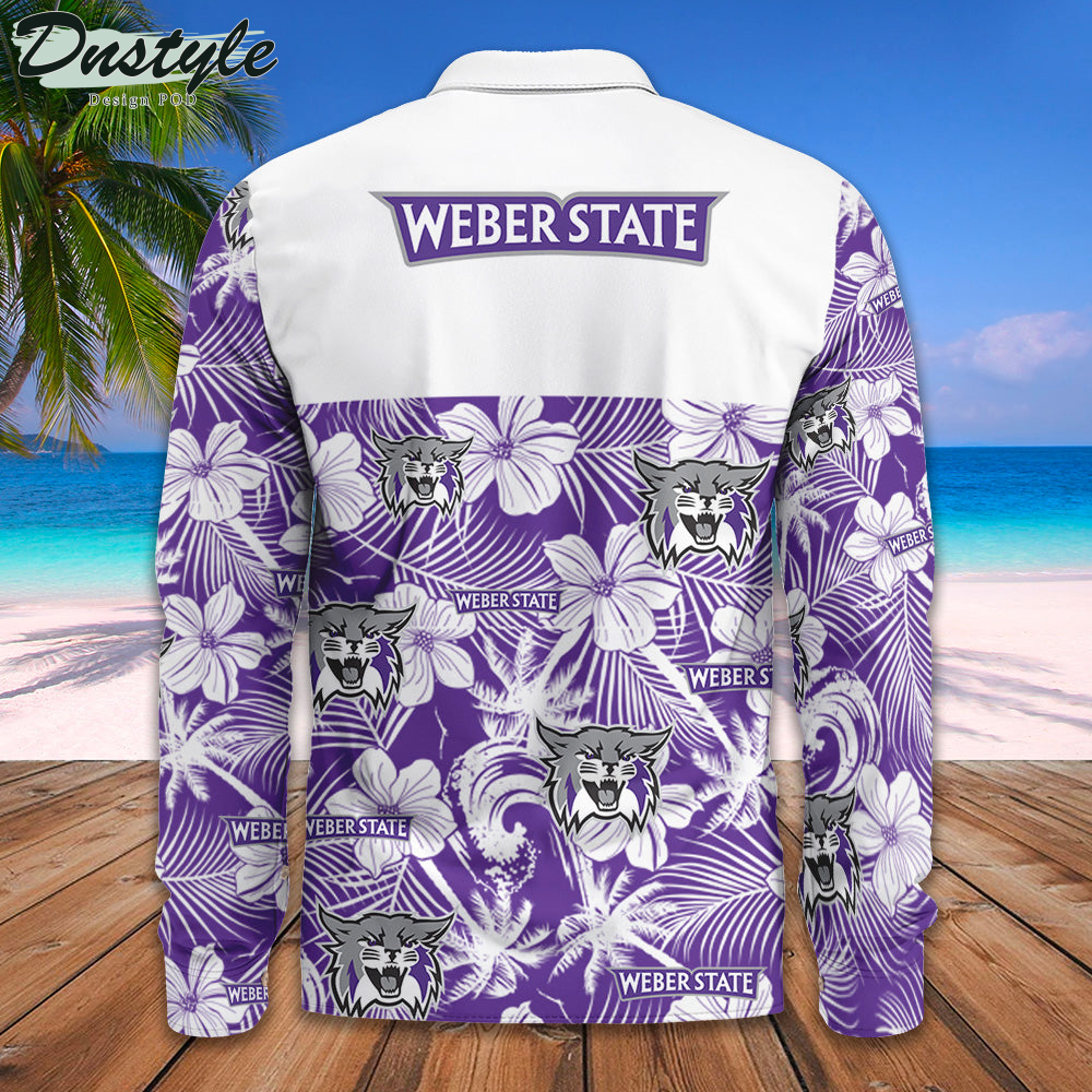 Weber State Wildcats Long Sleeve Button Down Shirt