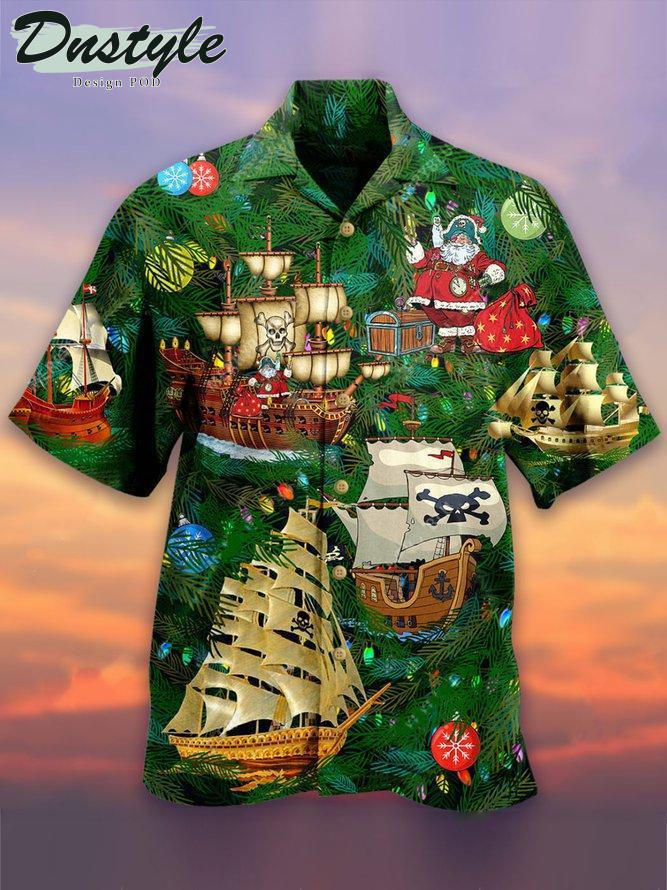 Santa Pirate x Christmas Hawaiian Shirt