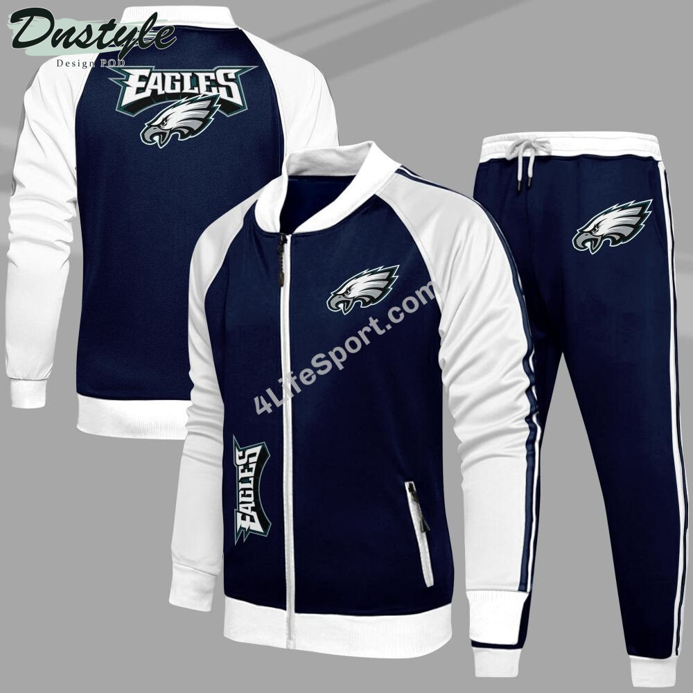 Philadelphia Eagles Tracksuits Jacket Bottom Set