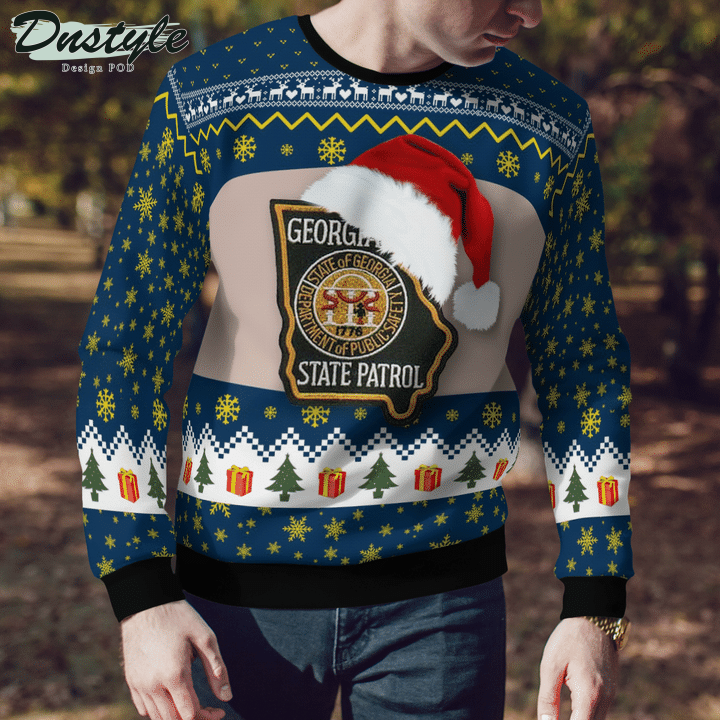 Georgia State Patrol Ugly Merry Christmas Sweater
