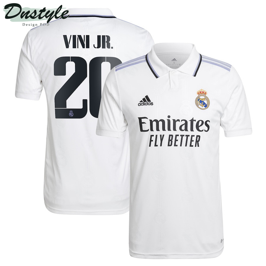 Vinicius Junior #20 Real Madrid Men 2022/23 Home Player Jersey – White