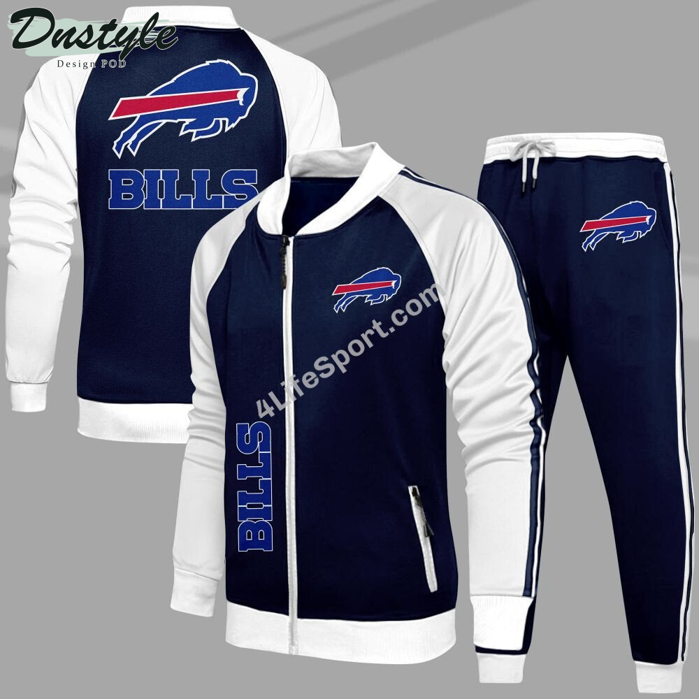 Buffalo Bills Tracksuits Jacket Bottom Set