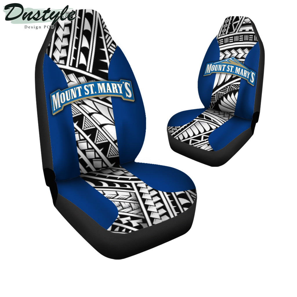 Mount St. Maryâ€™s Mountaineers Polynesian Car Seat Cover
