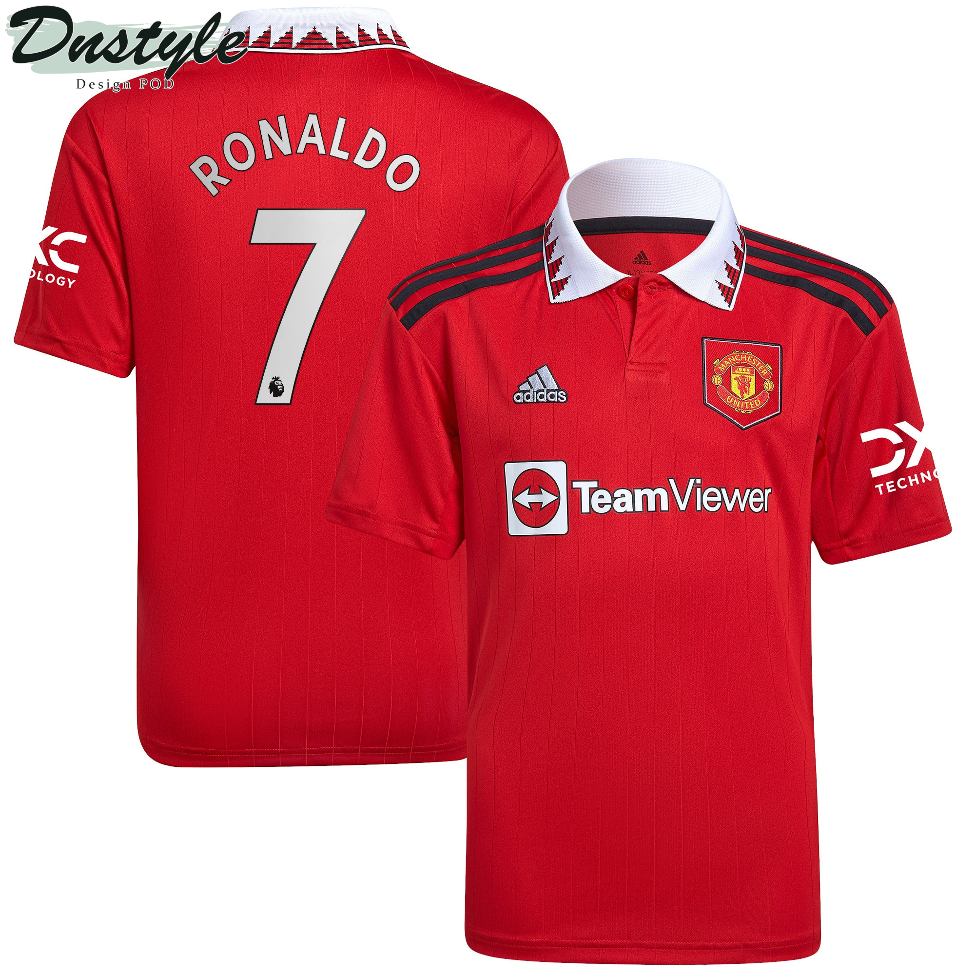 Cristiano Ronaldo #7 Manchester United Youth 2022/23 Home Player Jersey - Red