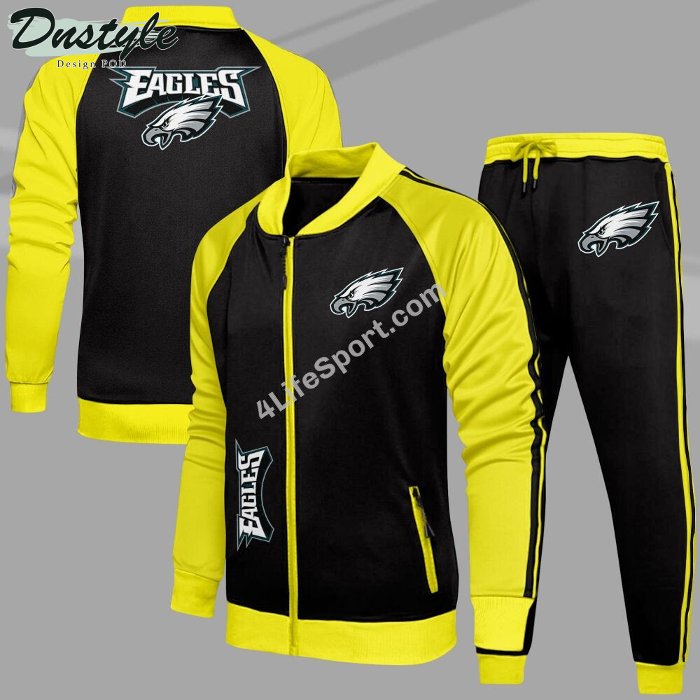 Philadelphia Eagles Tracksuits Jacket Bottom Set