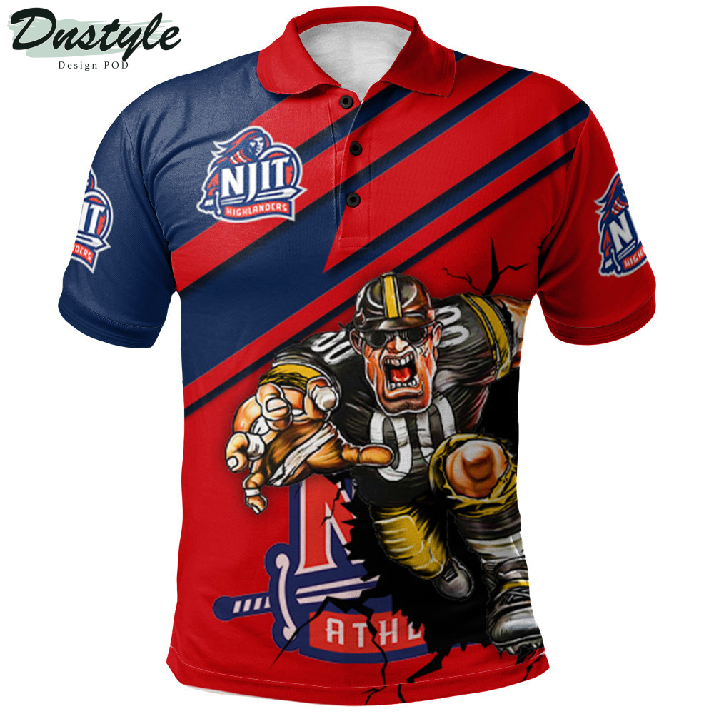 NJIT Highlanders Mascot Polo Shirt