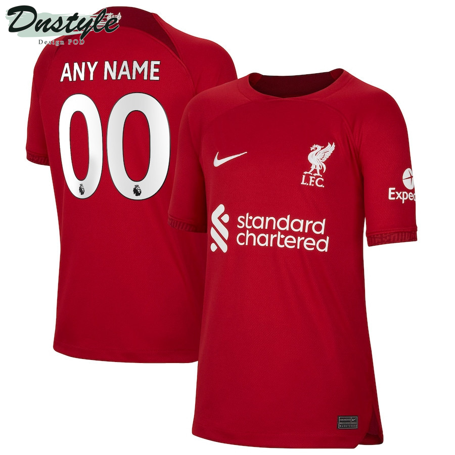 Liverpool Youth 2022/23 Home Custom Jersey - Red