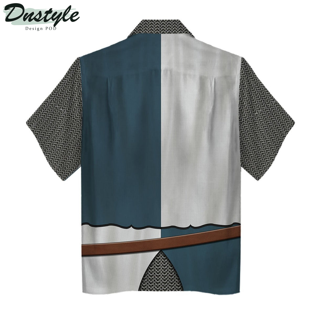 French Knight Medieval Middle Age Hawaiian Shirt And Short