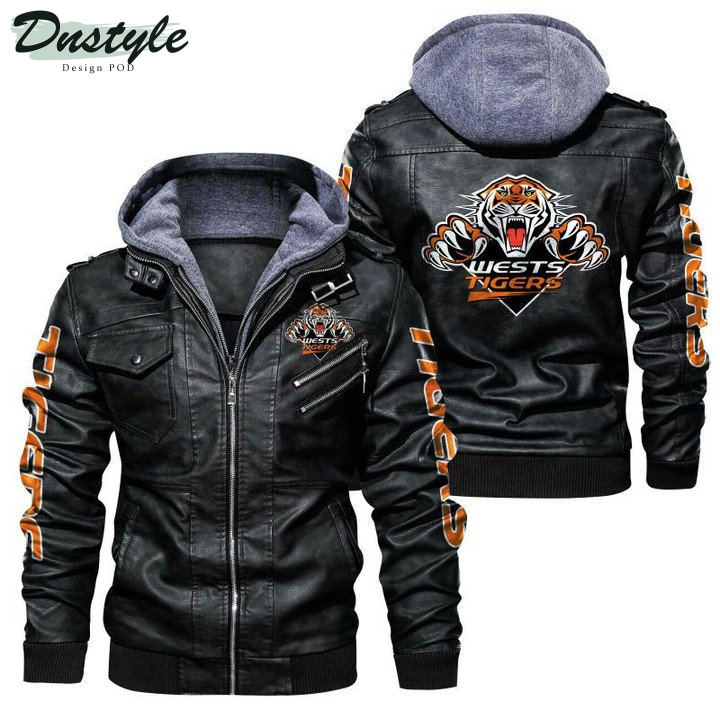 Wests Tigers Leather Jacket