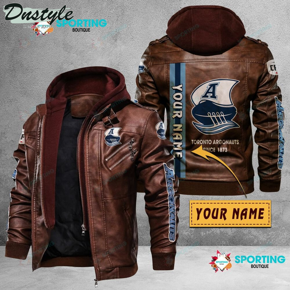 Toronto Argonauts custom name leather jacket