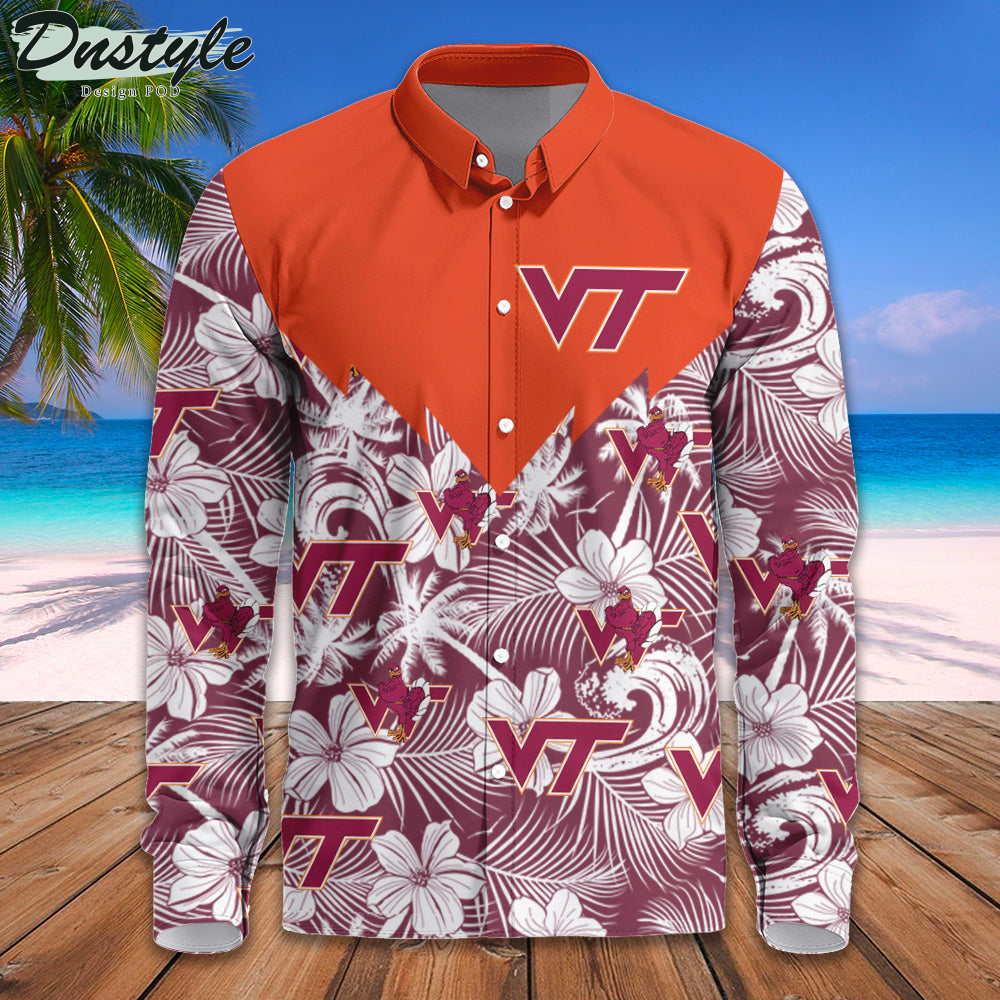 Virginia Tech Hokies Long Sleeve Button Down Shirt