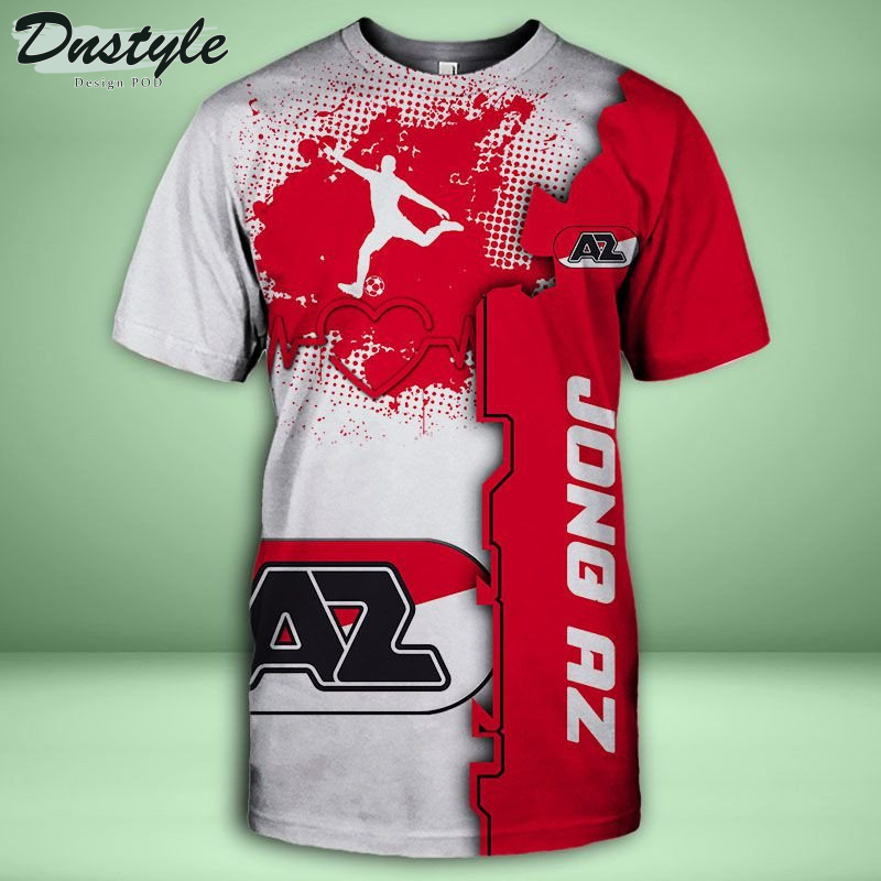 Jong AZ T-shirt met capuchon en all-over print