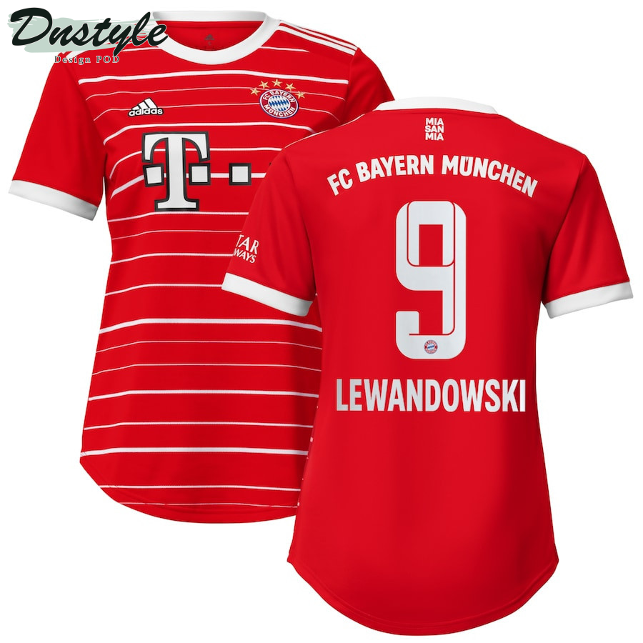Robert Lewandowski #9 Bayern Munich Women 2022/23 Home Jersey - Red