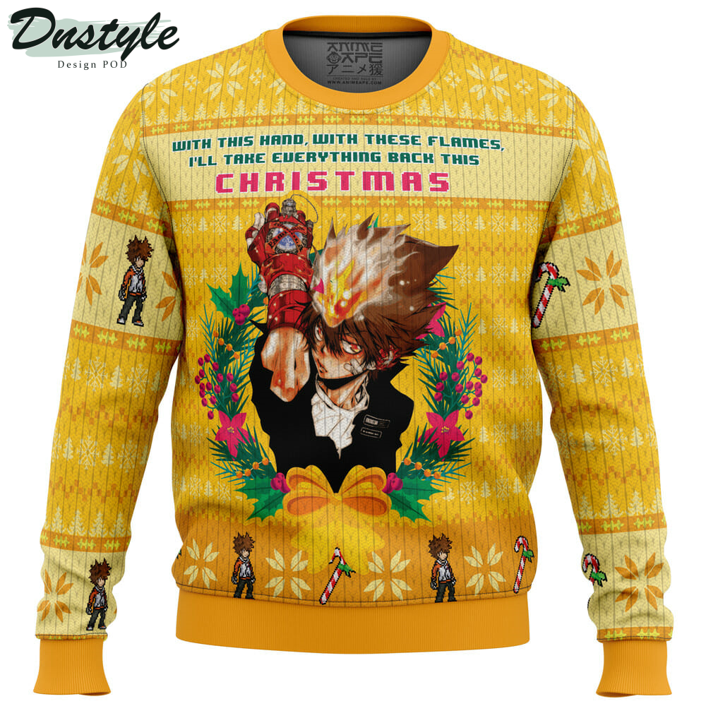 With This Hand, With These Flames Katekyo Hitman Reborn Ugly Christmas Sweater