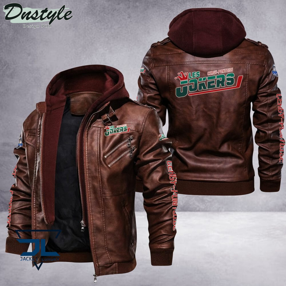 Jokers de Cergy-Pontoise leather jacket