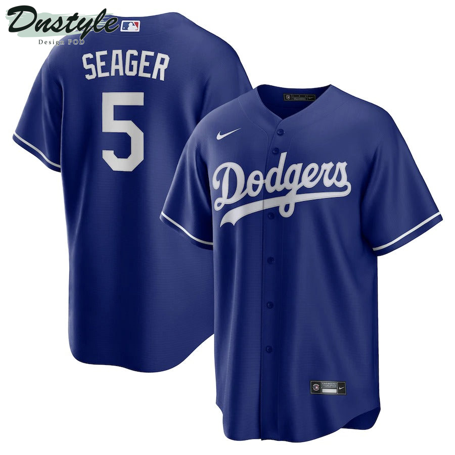 Men's Los Angeles Dodgers Corey Seager Nike Royal Alternate Replica Player Name Jersey