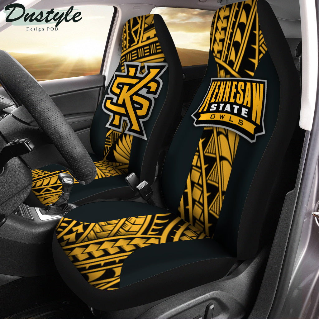 Kennesaw State Owls Polynesian Car Seat Cover
