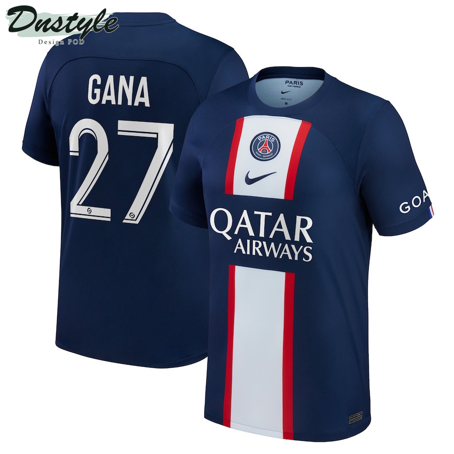 Gana #27 Paris Saint-Germain Youth 2022/23 Home Player Jersey - Blue
