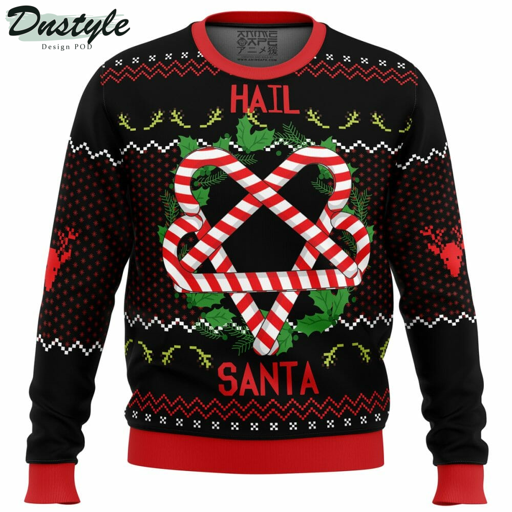 Hail Santa Ugly Christmas Sweater