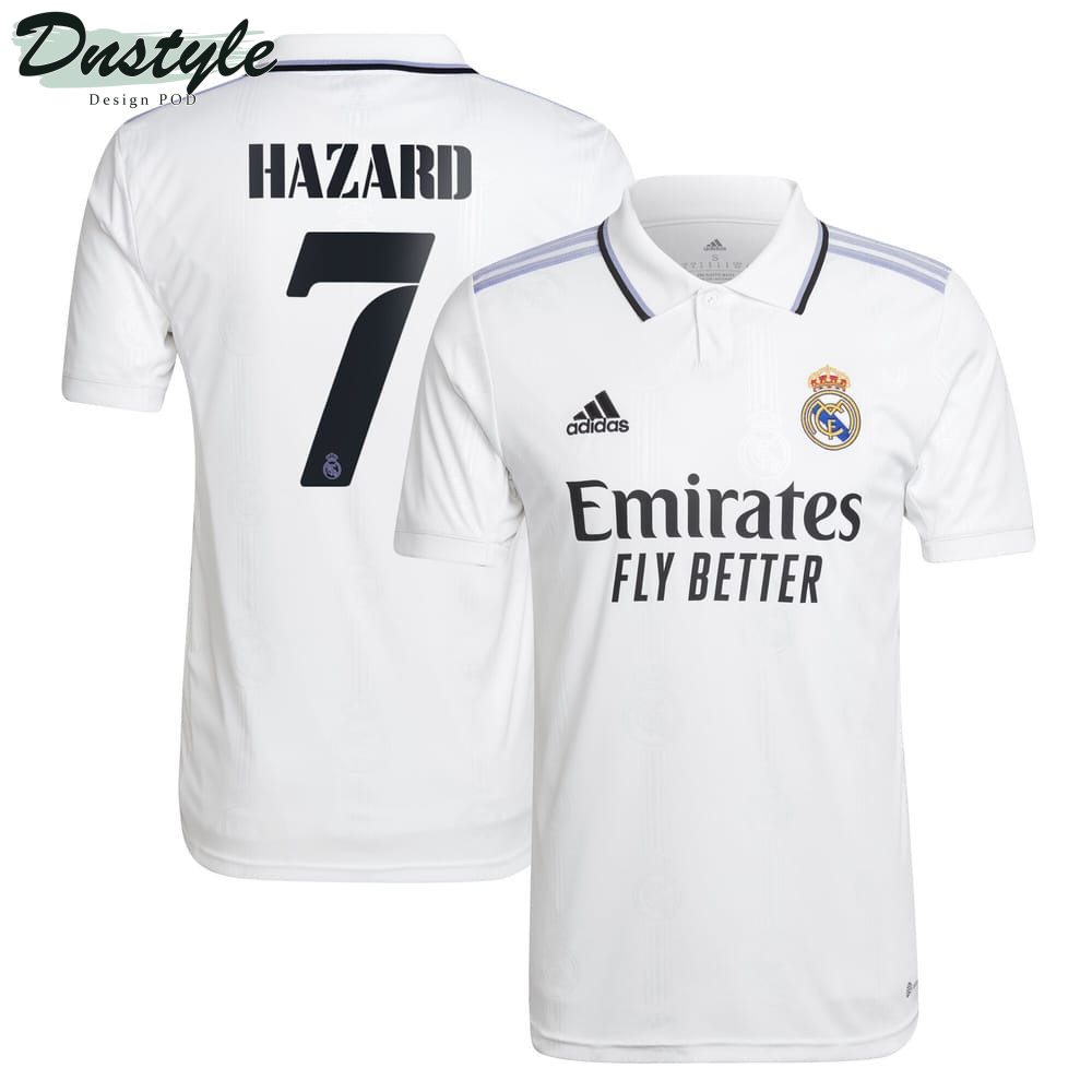 Hazard #7 Real Madrid Men 2022/23 Home Player Jersey - White