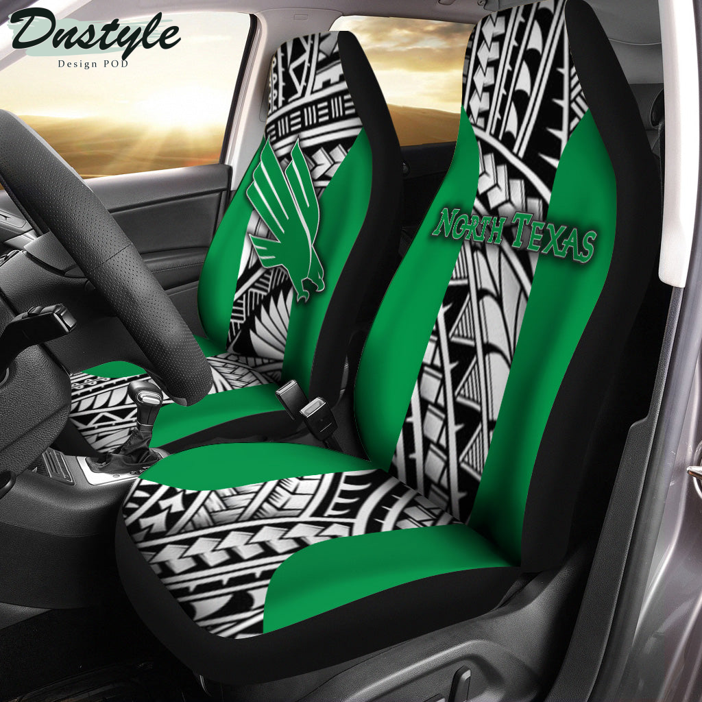 North Texas Mean Green Polynesian Car Seat Cover