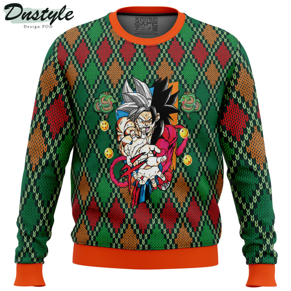 Dragon Ball Z SSJ4 Goku Ugly Christmas Sweater