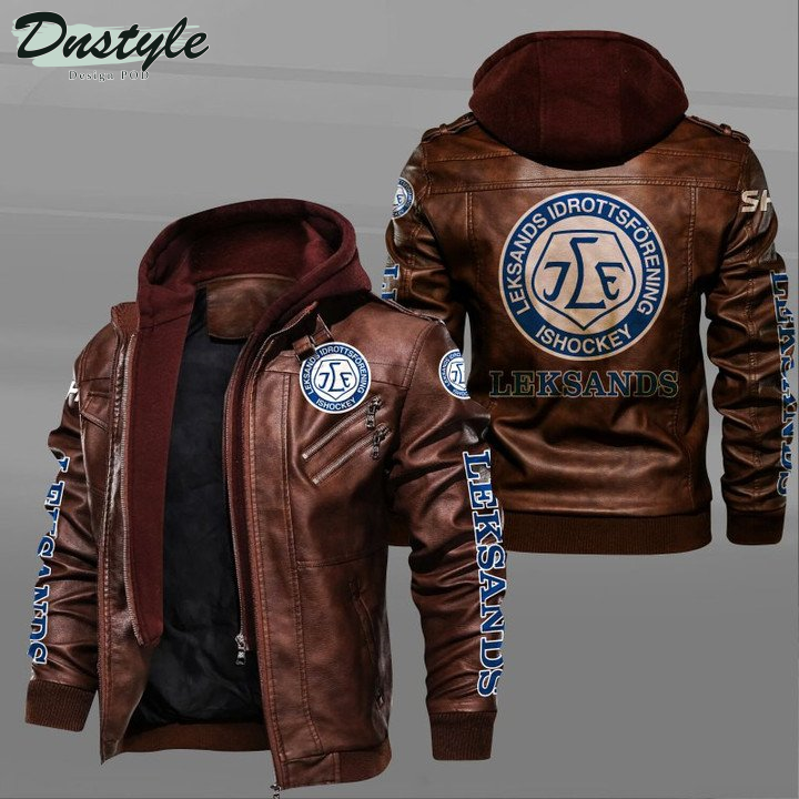 Leksands IF leather jacket