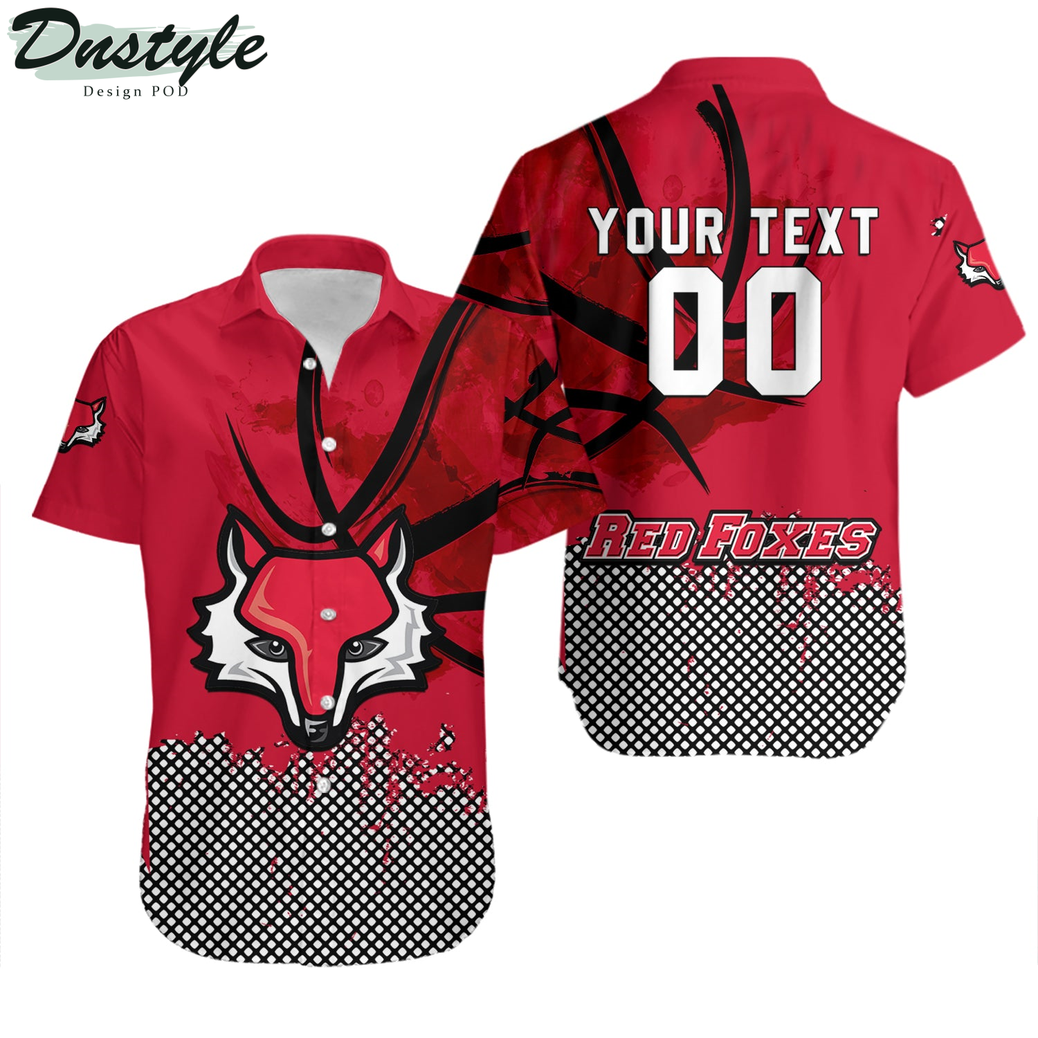 Marist Red Foxes Basketball Net Grunge Pattern Hawaii Shirt