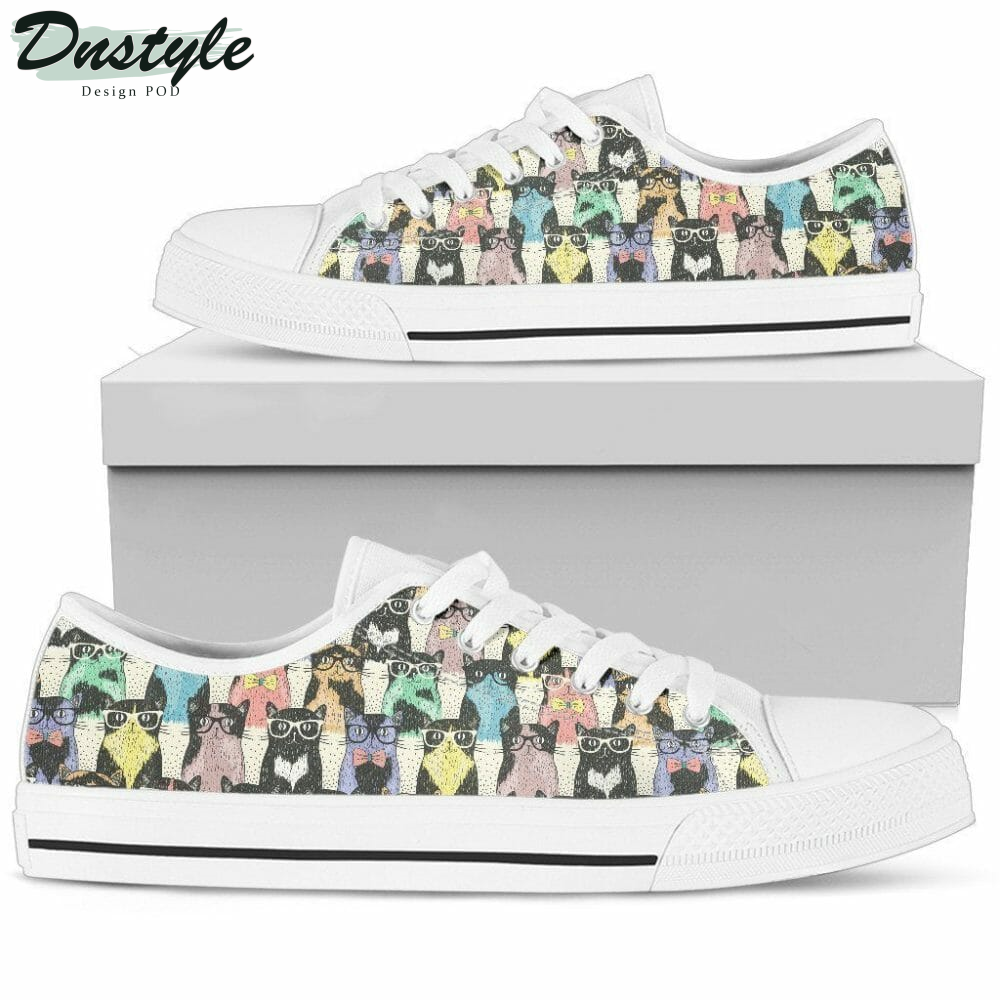 Funny Cat Low Top Shoes Sneakers