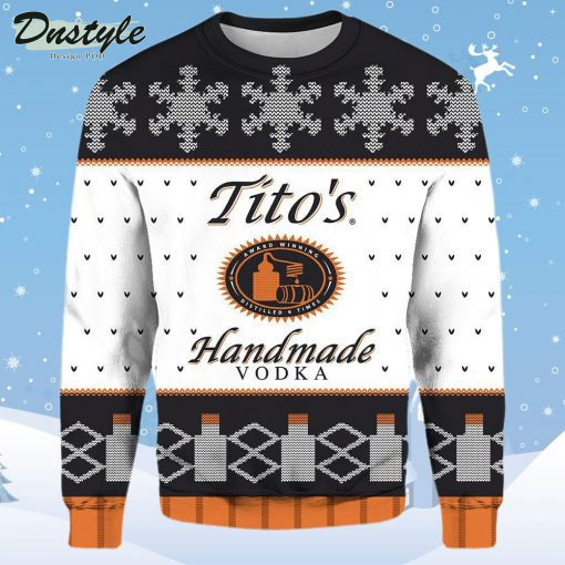 Tito's Handmade Vodka Christmas Ugly Sweater