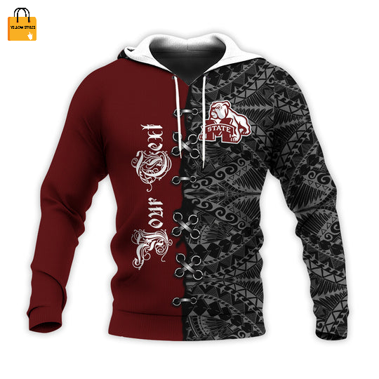 Mississippi State Bulldogs 3d Hoodie