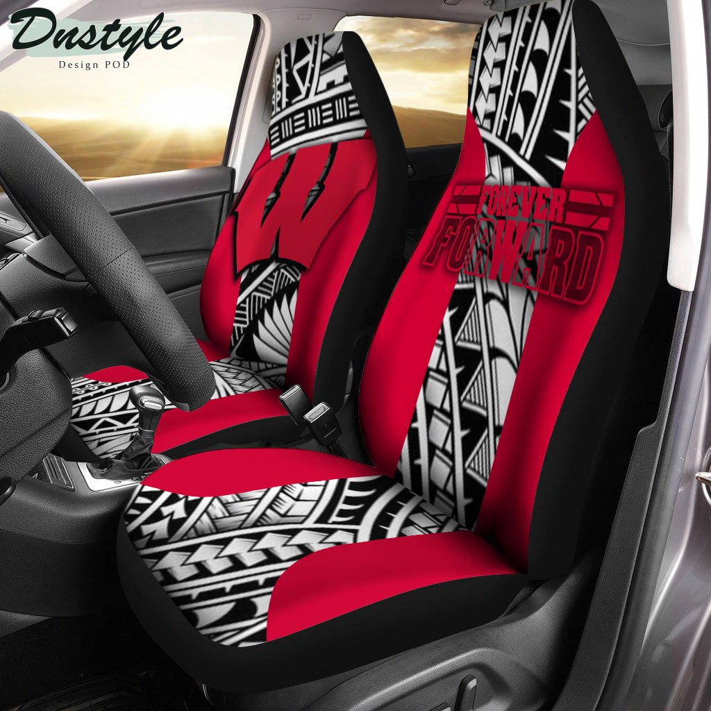 Wisconsin Badgers Polynesian Car Seat Cover