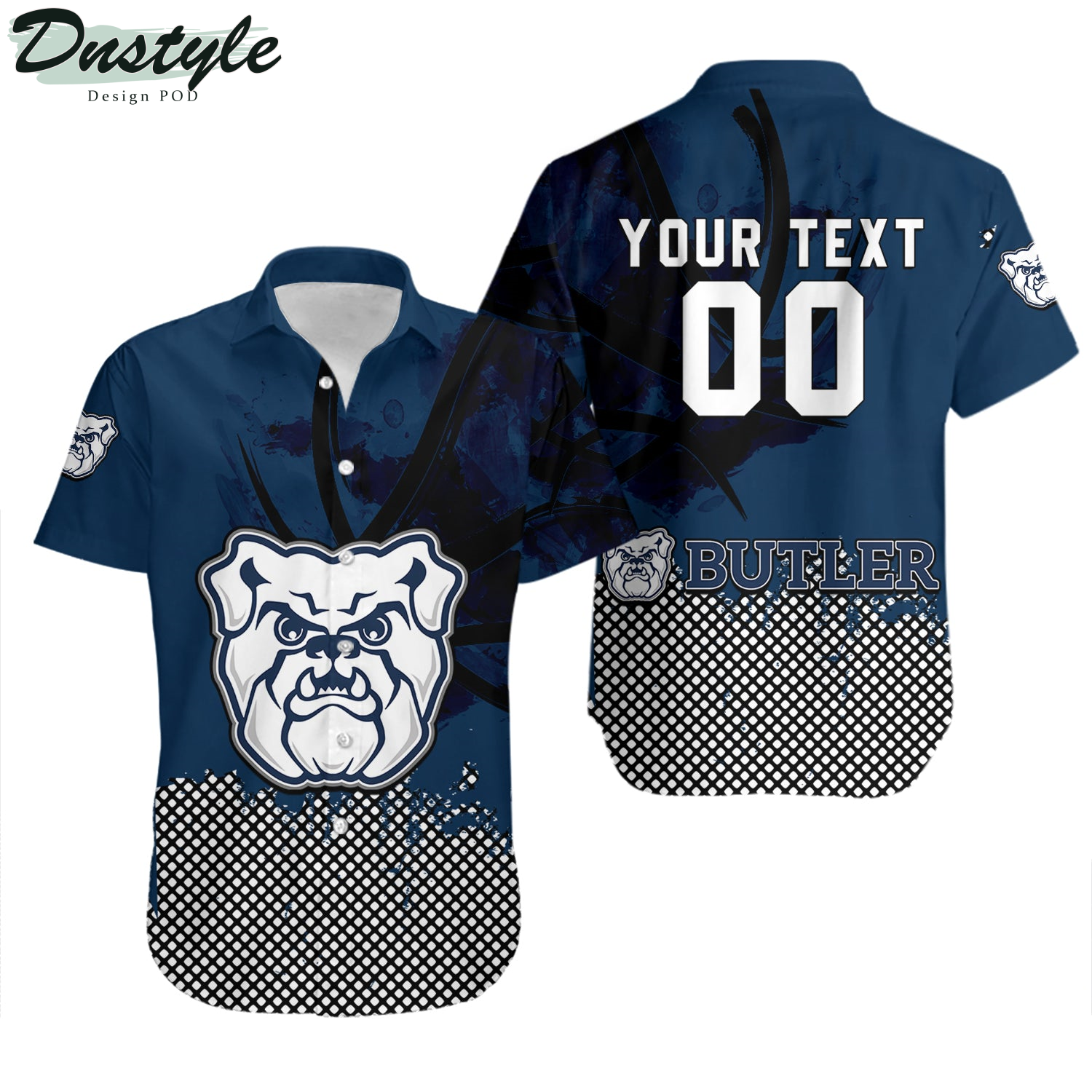 Butler Bulldogs Basketball Net Grunge Pattern Hawaii Shirt