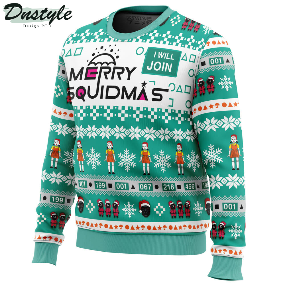Merry Squidmas Squid Game Christmas Sweater