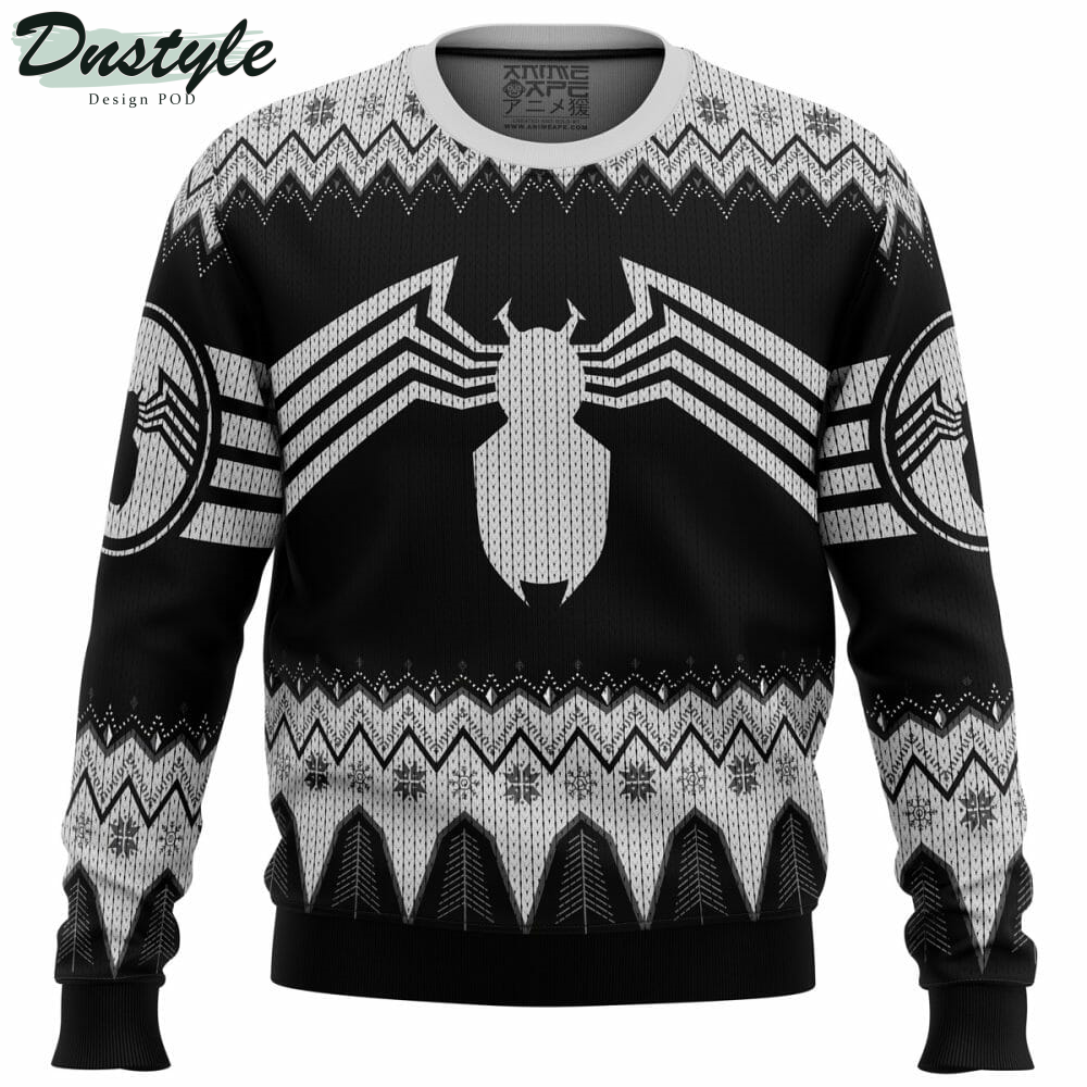 Venom Marvel Venom Symbol Ugly Christmas Sweater